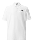 Unisex Organic Cotton Embroidered Logo white Polo Shirt Classic and Sustainable Fashion