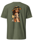 Bikini Woman T-shirt – bold and playful design with a cartoon woman in a bikini. Summer vibes and fun fashion. Unisex fit.