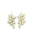 modern earrings with blue crystals, a stylish choice for any outfit.
back