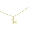 timeless gold necklace with a subtle and stylish dog design, suitable for any occasion