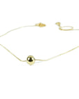 chain with gold ball
