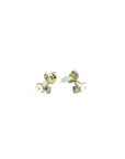 cherry earrings with pearl and gold zirconia, ideal for a stylish look. by Brendoe at Designonearth