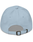 classic cap hat light blue back side