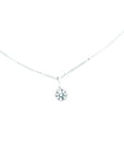 luxurious white brilliant necklace in classic style, a stylish choice for any outfit.