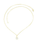 trendy nice necklace classic style necklace with brilliant 14 carat gold plated
