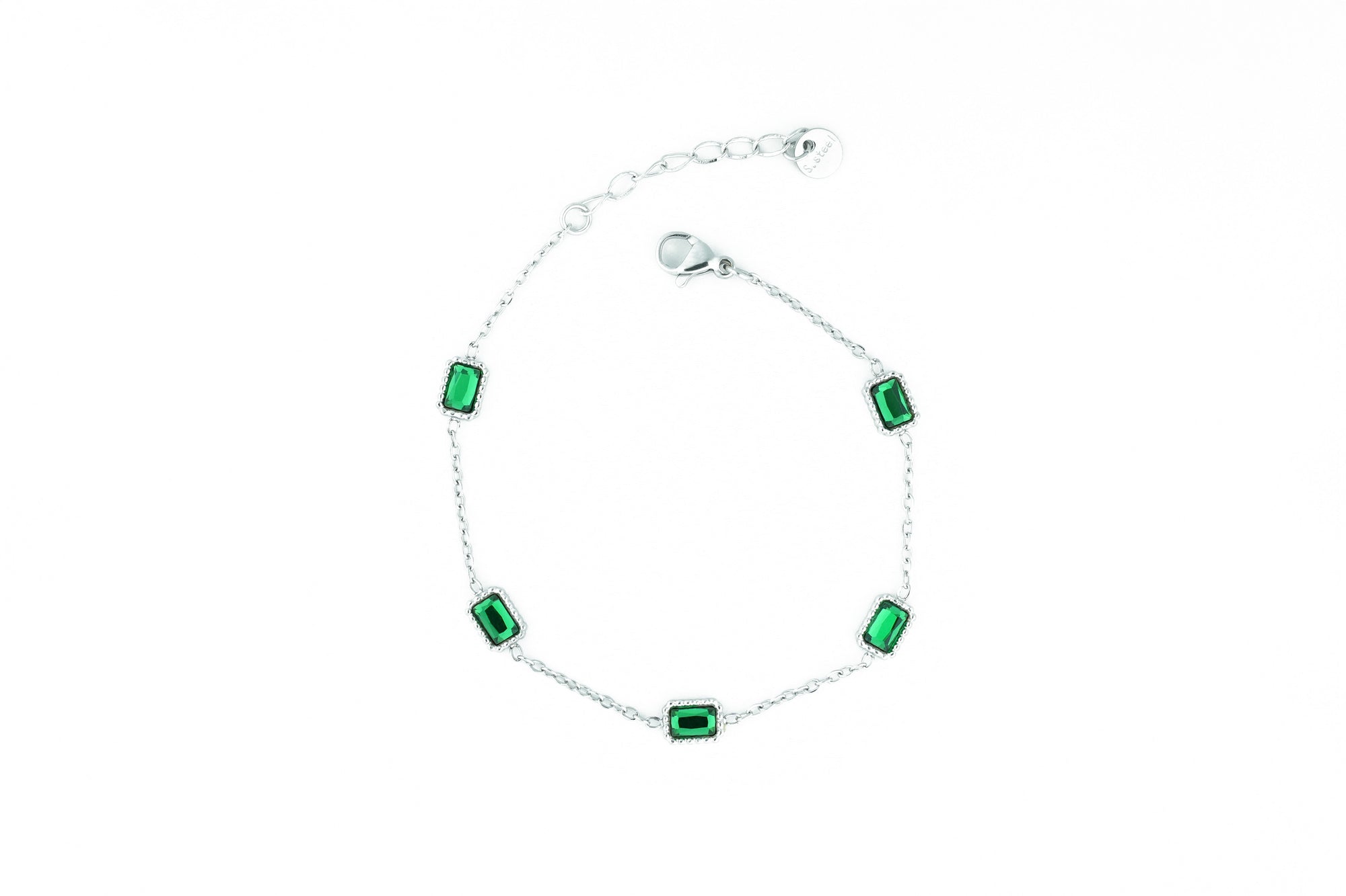 crown trending bracelet silver colored 16k plated luxury