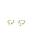 unique gold earring with a beautiful diamond shape, suitable for any occasion.