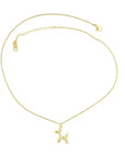 playful and elegant gold necklace with a dog motif, perfect for animal lovers
