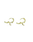 chic gold earring with a striking diamond-shaped ring, perfect for an elegant look. design on earth