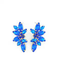 timeless earrings with blue crystals, suitable for formal and casual occasions.