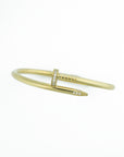 gold bracelet in nail shape jewelry