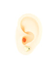golden heart earrings with a subtle shine, ideal for an elegant and classic look at design on earth