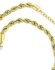golden twisted necklace stylish for women and girls
