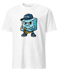 Ice Cube T-shirt fun and cool design featuring a cartoon ice cube character. Playful style for chill vibes. Unisex fit.