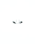 minimalist silver earrings in a subtle drop shape, suitable for any outfit.