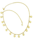 necklace with balls gold 18K gold plated brendoe