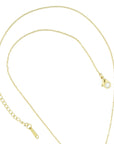 necklace with drop shaped pendant