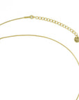 necklace with gold ball stainless steel