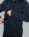 Blue hoodie of premium quality, designed with attention to detail and craftsmanship. Purpy at Design On Earth