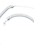 silver necklace with an elegant Egyptian snake motif, perfect for a luxurious look
