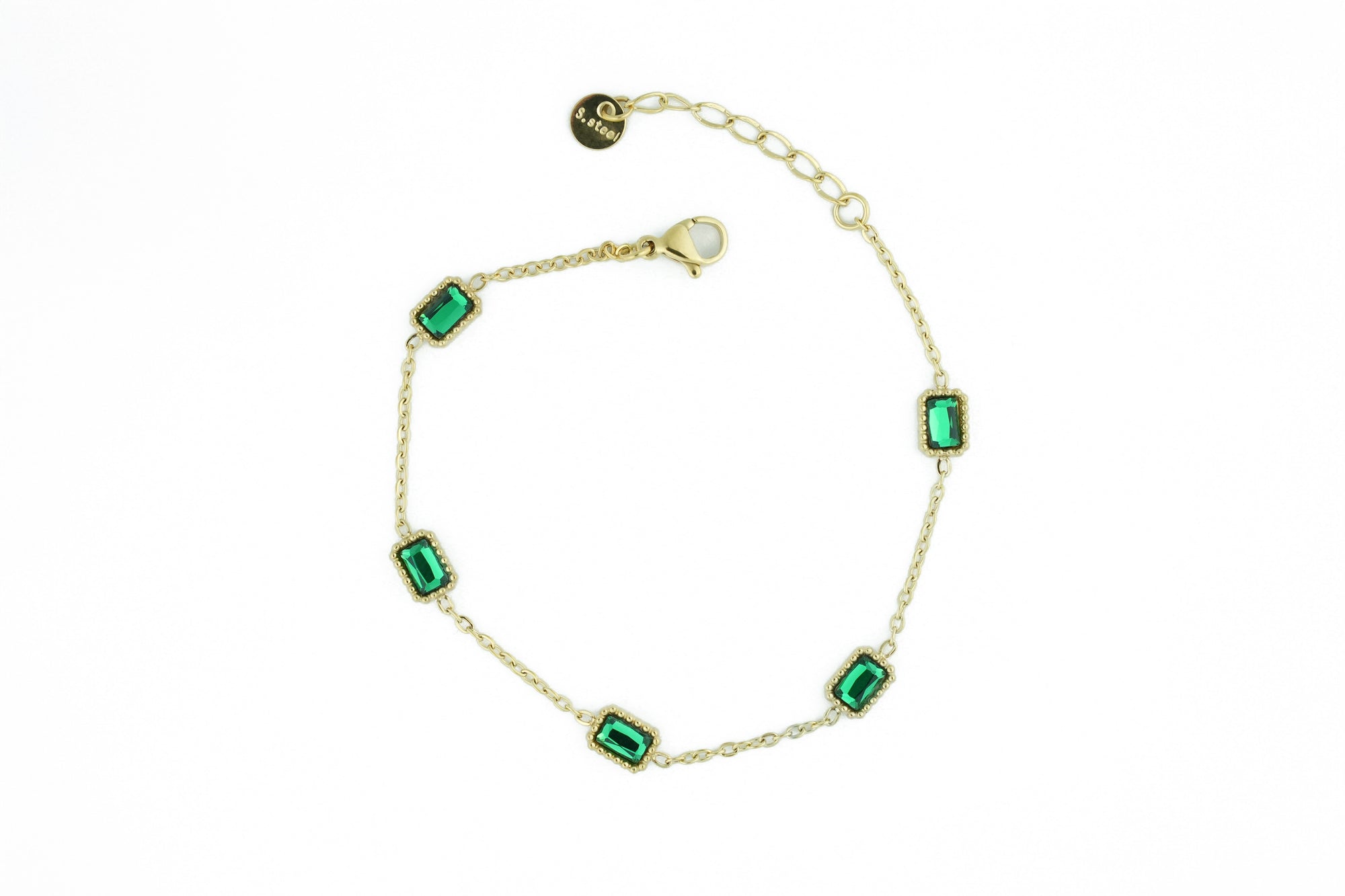trending bracelet golden 16k silver plated