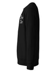 Unisex eco sweatshirt black left troetoe