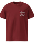T-shirt cotton unisex burgundy