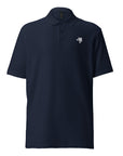 pique polo shirt in navy