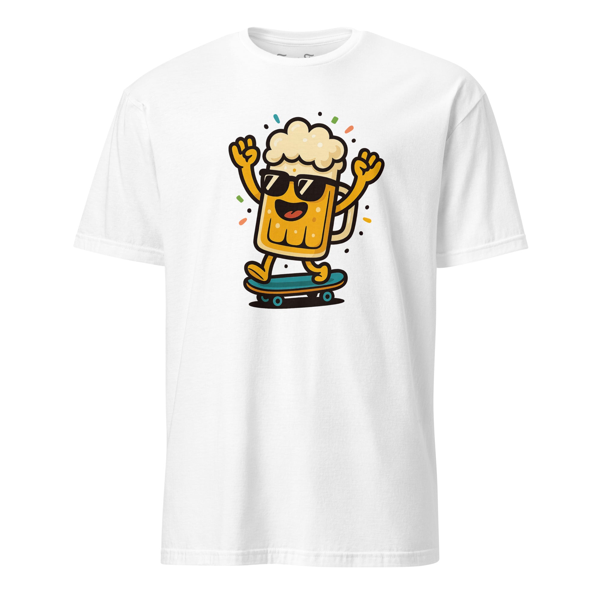 Happy Beer T-shirt cheerful and fun tee for casual days, beer events, or gifting. Unisex