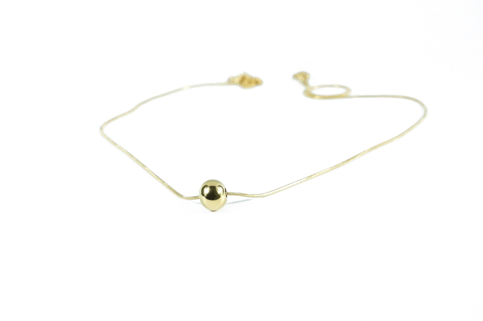 chain with gold ball