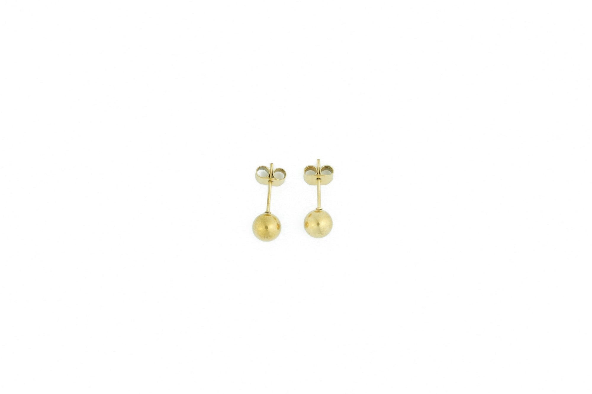chic golden ball shaped earring a classic choice for any occasion
