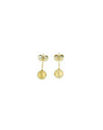 chic golden ball shaped earring a classic choice for any occasion
