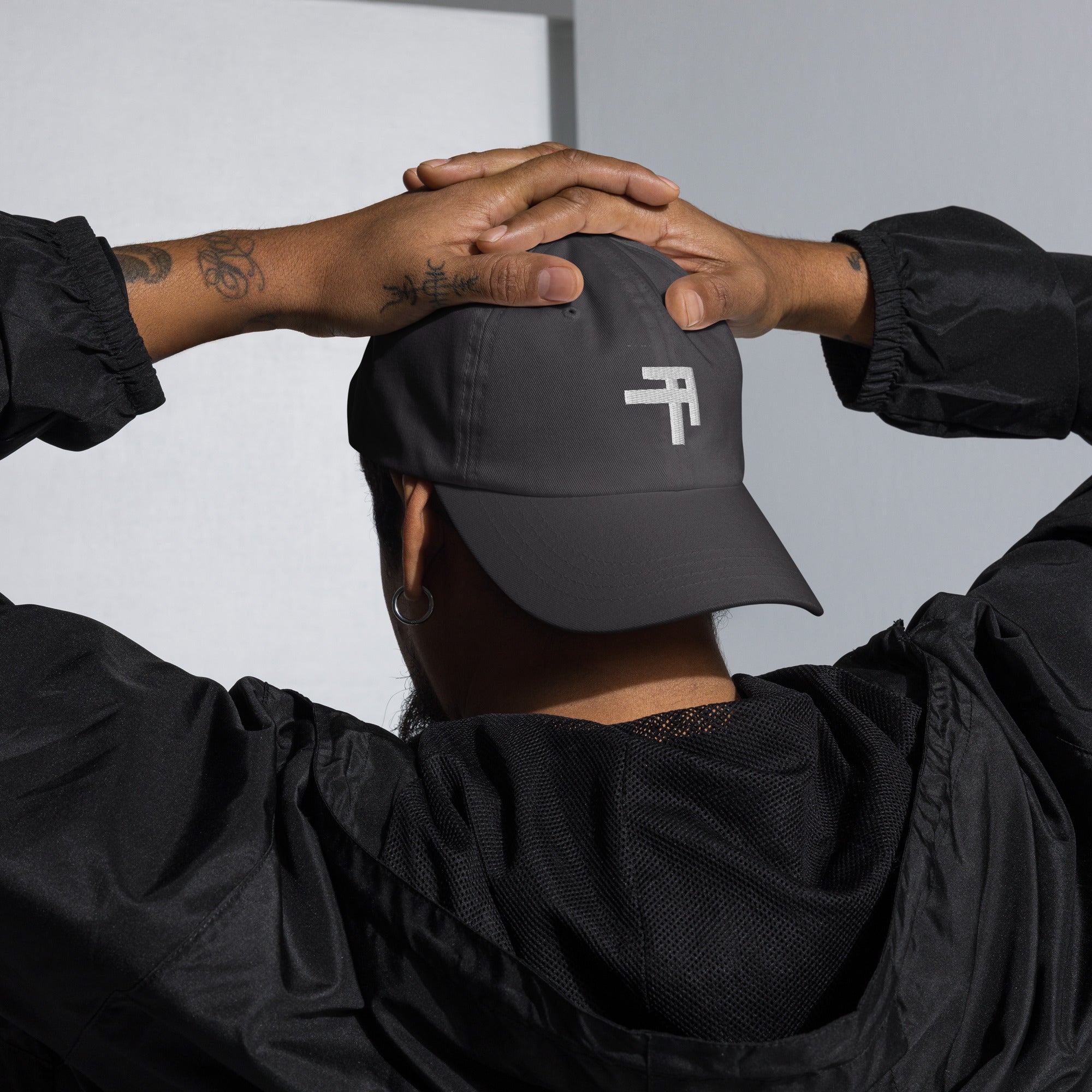 dark grey cap men