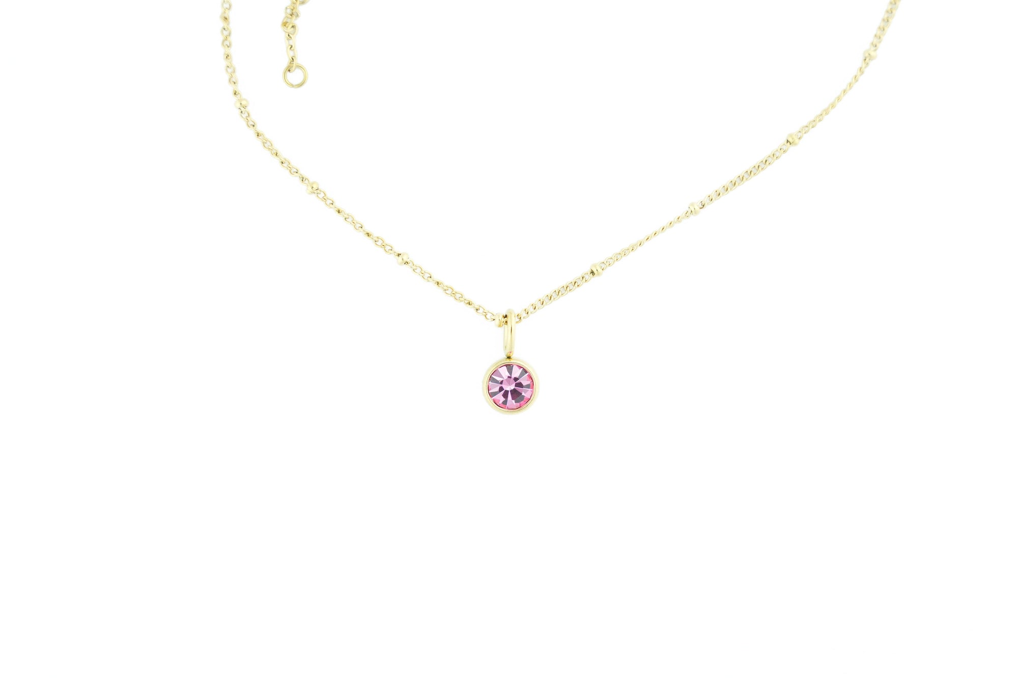 classic style necklace with brilliant, gold white 14 carat gold