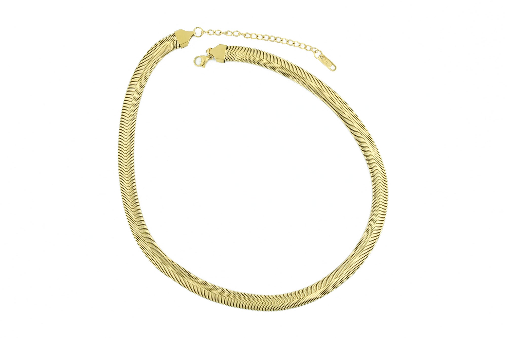 golden egyptisch snake necklace fine design new