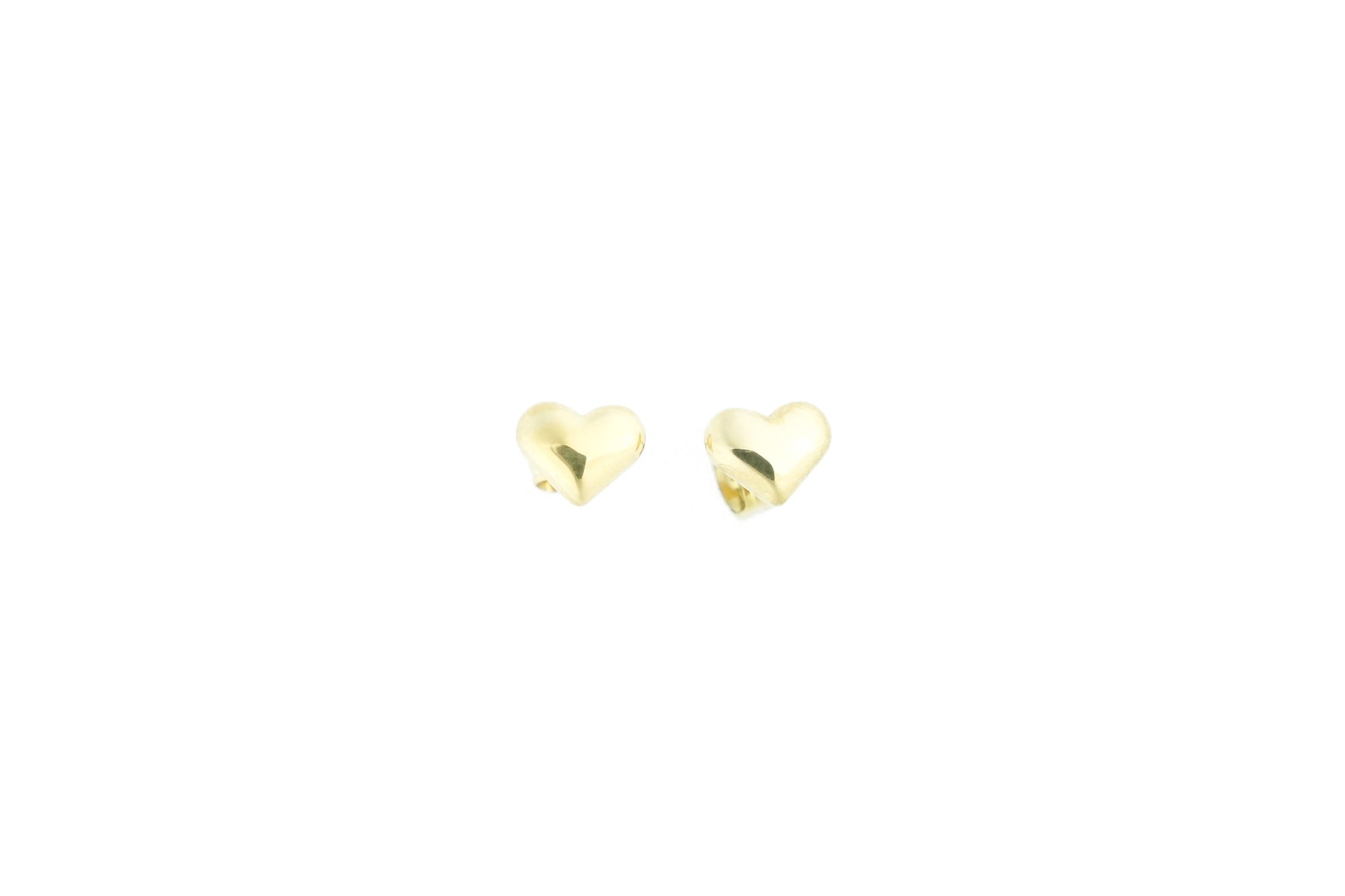 golden heart earrings, an elegant and timeless choice for any occasion.