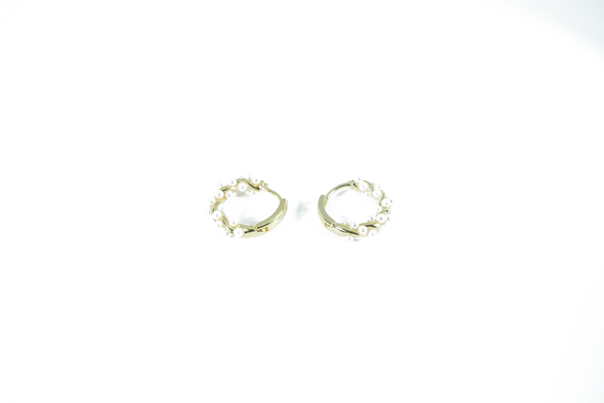 chic pearl hoop earrings, perfect for formal and special occasions, brendoe at design on earth