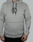 Purpy hoodie in neutral gray tone, ideal for a modern and casual style