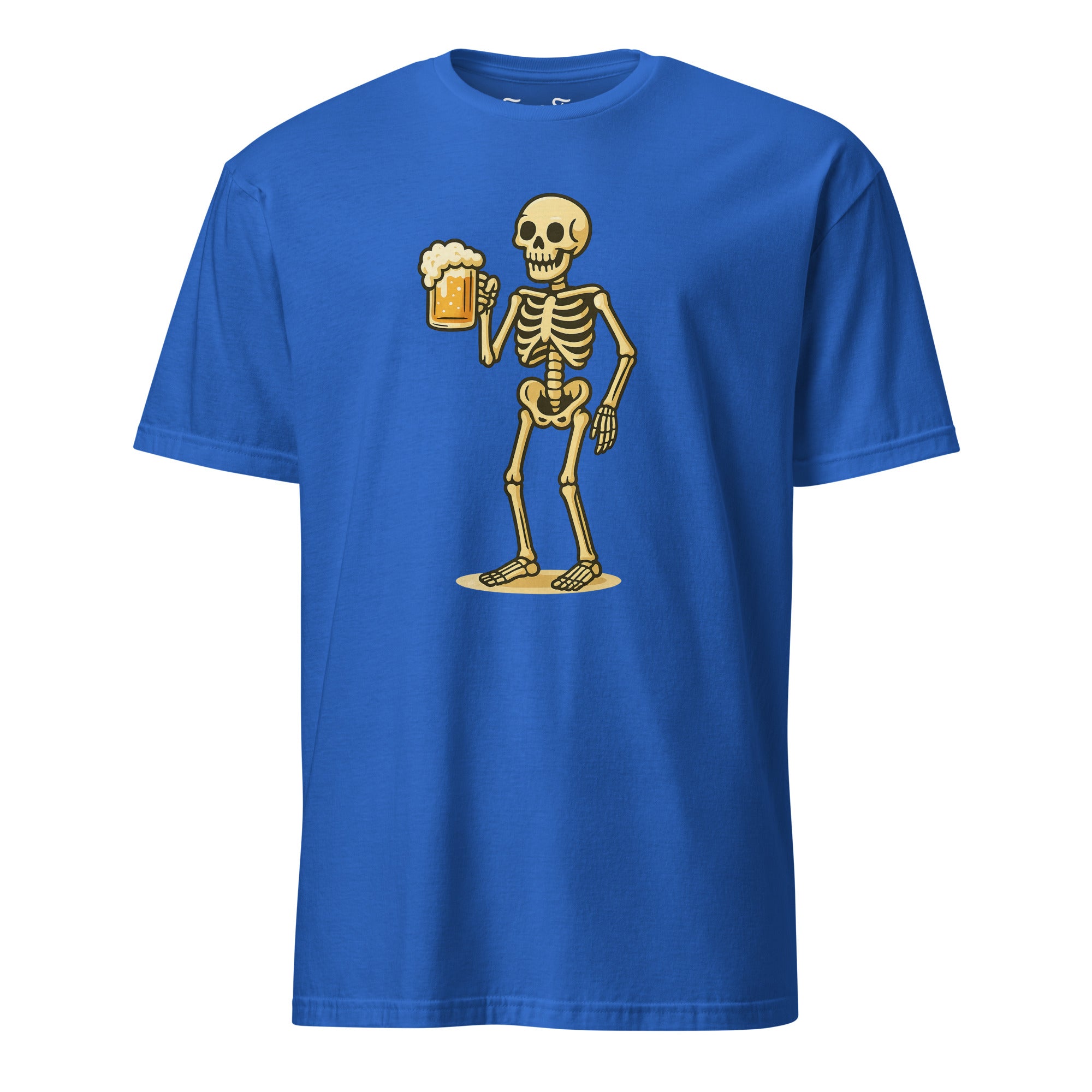 Grappig skelet drinkt bier shirt gedurfd en leuk grafisch T-shirt voor bierfans en rebellen.
