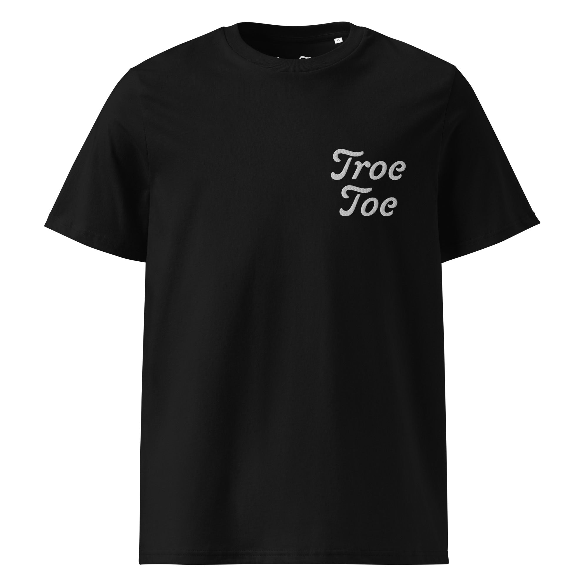 Dark Troe Toe unisex T-shirt with embroidered logo – organic cotton streetwear tee