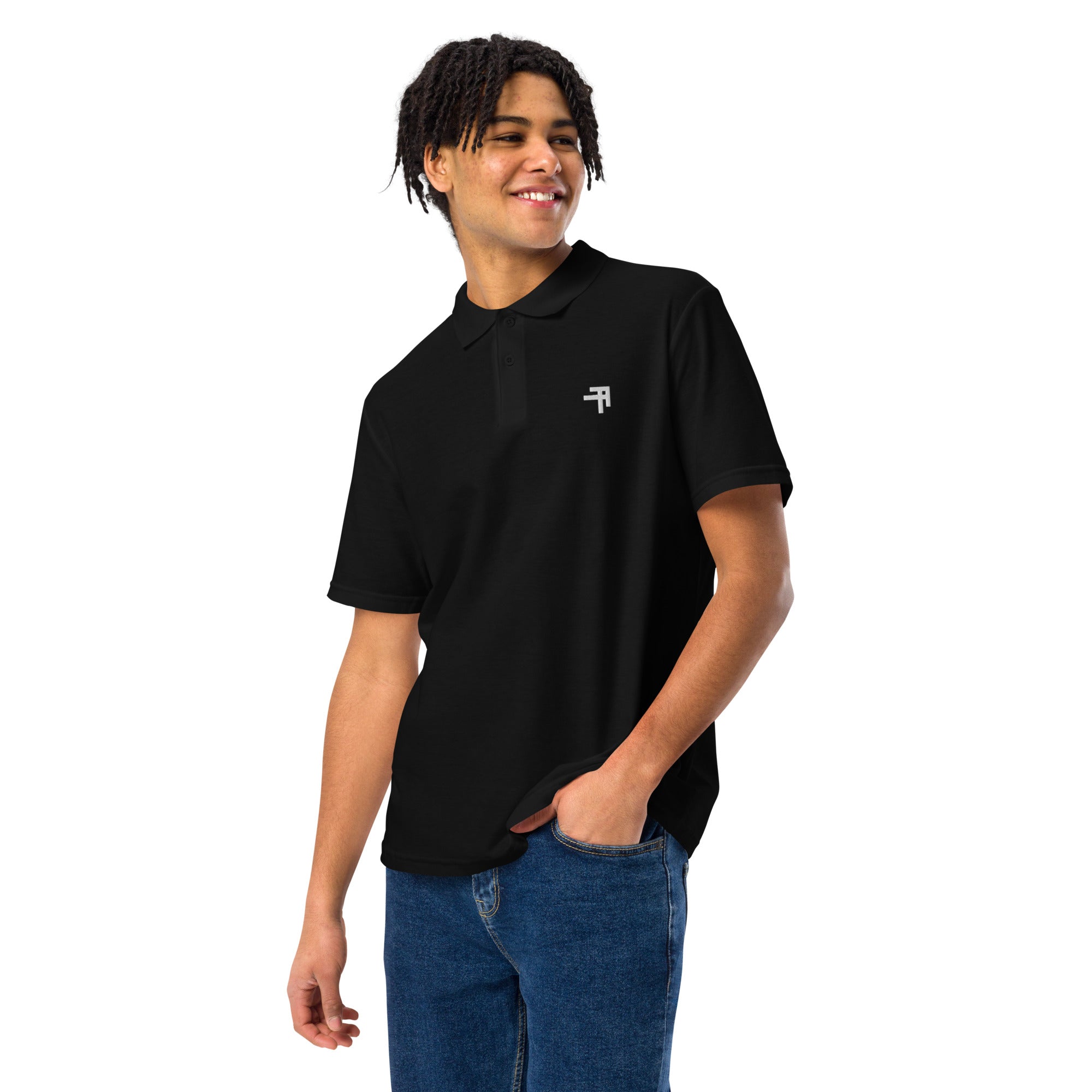 Dark Troe Toe unisex polo shirt with embroidered logo – organic cotton streetwear

